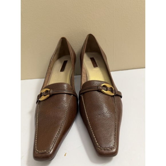 Unisa Shoes - UNISA Pumps Bro Leather Horsebit Kitten Heel 2.5"-3" Women's 10B